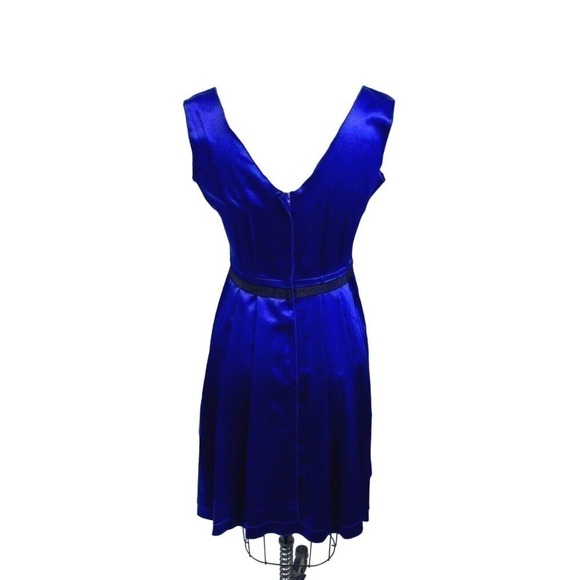 Vera Wang Simply Vera Size 4 Dress Formal Cobalt Blue Sleeveless Cocktail NWOT - Picture 5 of 6